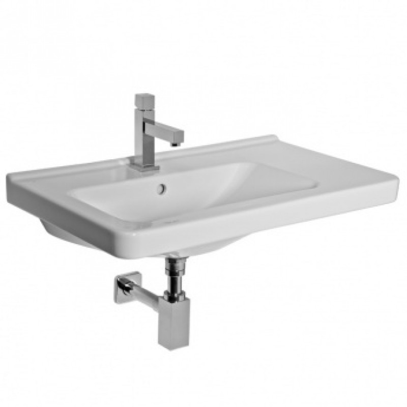 Jika CUBITO asymetrické umývátko 75x45cm otvor, pravé Bílá H8124220001041 Jika CUBITO asymetrické umývátko 75x45cm otvor, pravé Bílá H8124220001041