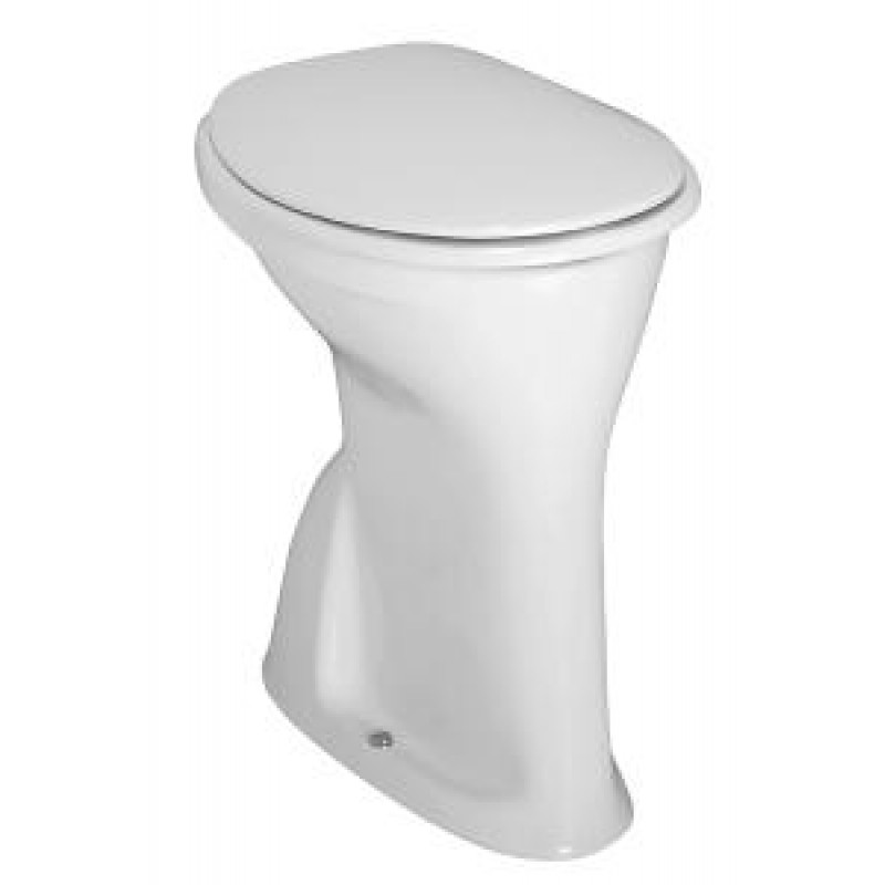 LAUFEN ALBONOVA Klozet stojící, výška 50cm, odpad svislý, ploché splachování, bílý 8.2199.8.000.000.1