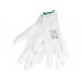 EXTOL PREMIUM rukavice z polyesteru polomáčené, velikost 11", bílé 8856633