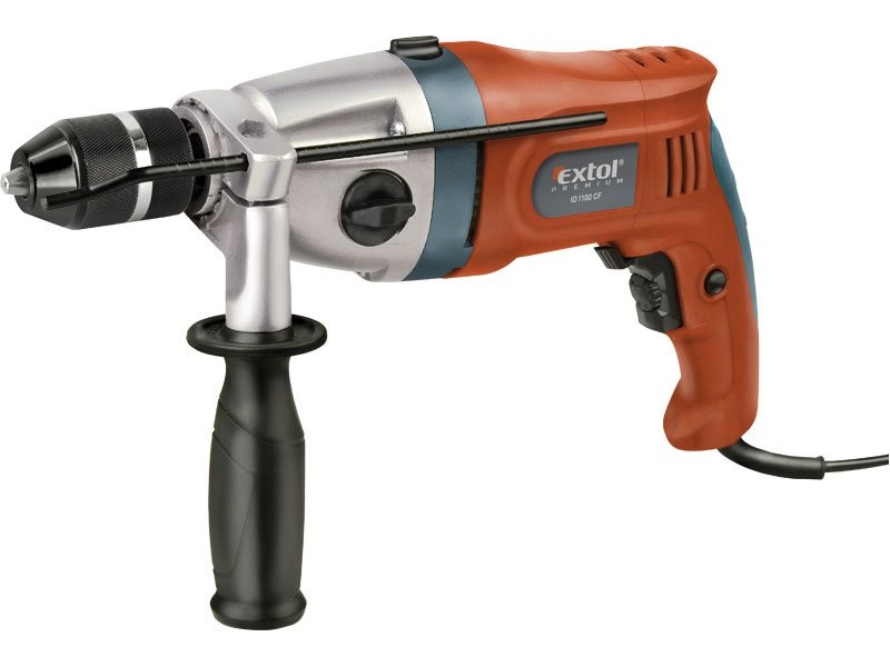 EXTOL PREMIUM ID 1100 CF vrtačka s příklepem 1100W 8890052 EXTOL PREMIUM ID 1100 CF vrtačka s příklepem 1100W 8890052