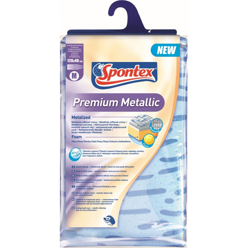 SPONTEX Premium Metallic potah na žehlicí prkno 120 x 40 cm