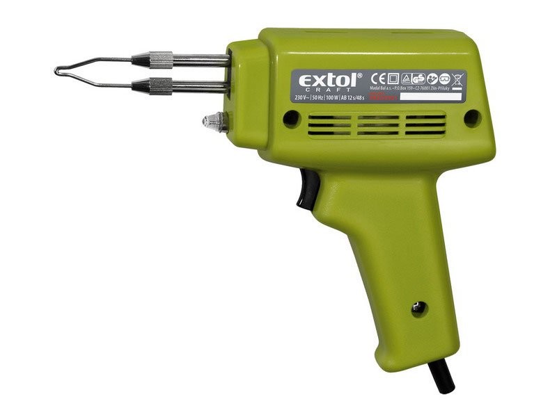 EXTOL CRAFT pistole pájecí transformátorová 100W, bez sady 9920