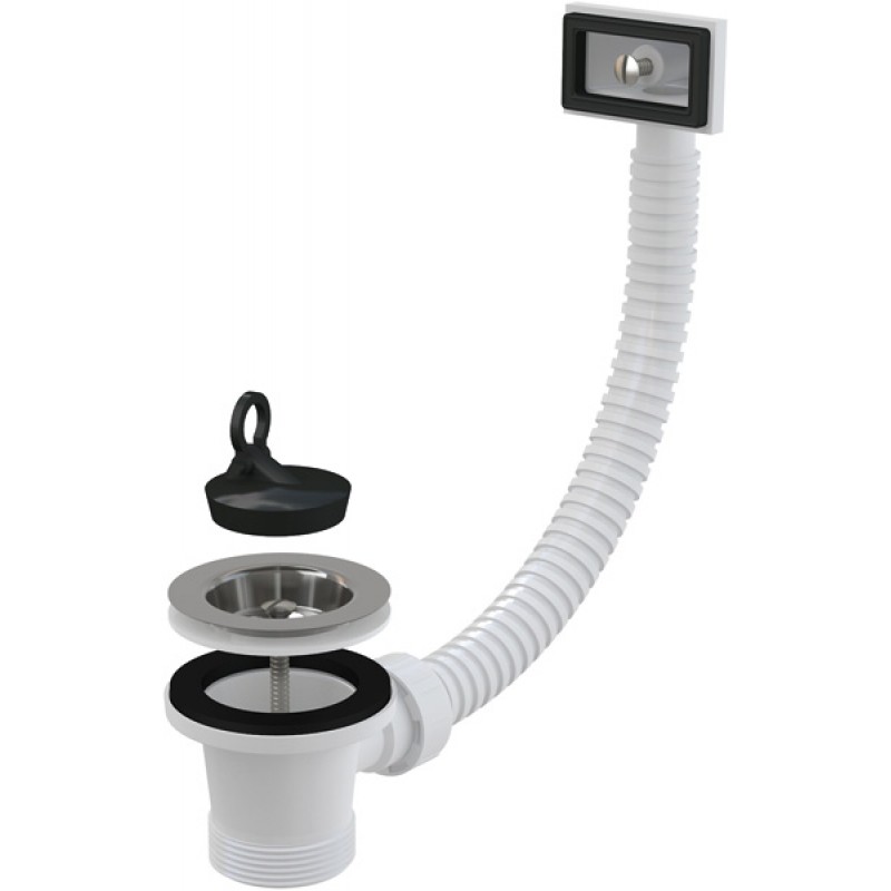 ALCAPLAST Výpust dřezová 6/4" s nerezovou mřížkou průměr 70mm a flexi přepadem A331 ALCAPLAST Výpust dřezová 6/4" s nerezovou mřížkou průměr 70mm a flexi přepadem A331