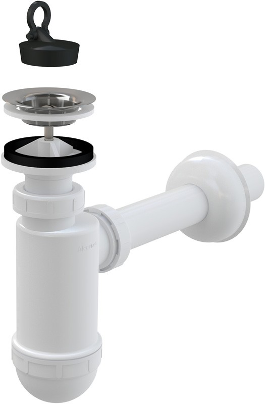 ALCAPLAST Sifon umyvadlový průměr 32mm s nerezovou mřížkou průměr 63mm A410