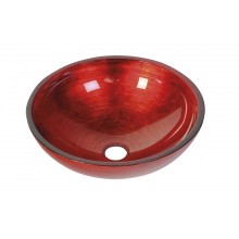 SAPHO MURANO skleněné umyvadlo 40x13cm, červené AL5318-63
