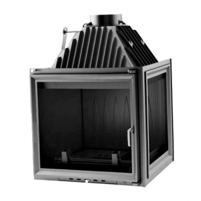 KRATKI AMELIA/P 25 kW krbová vložka teplovzdušná, pravé sklo