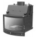 Aquador IRON PAN 12 teplovodní krbová vložka, panoramatické sklo, 2,5 bar AQR-PAN12