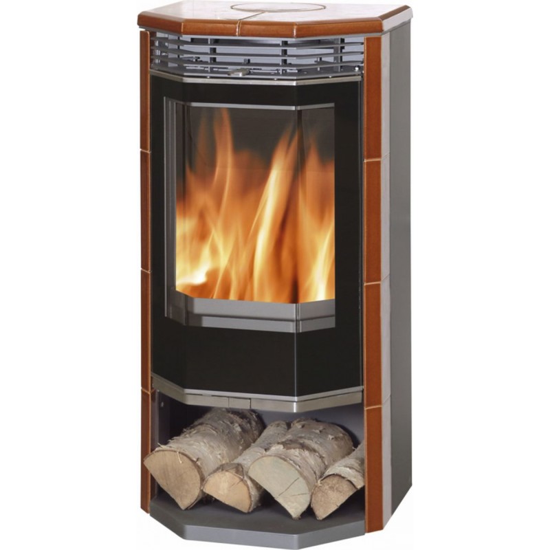 Arden krbová kamna, kachle kaštan včetně horní desky