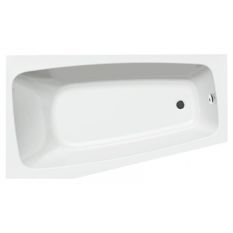 AQUALINE BEROUNKA vana excentrická 160x90x42cm, levá, A1690 AQUALINE BEROUNKA vana excentrická 160x90x42cm, levá, A1690