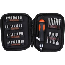 Black & Decker A7104 Sada bitů a nástrčných klíčů (56ks) s ráčnovým šroubovákem