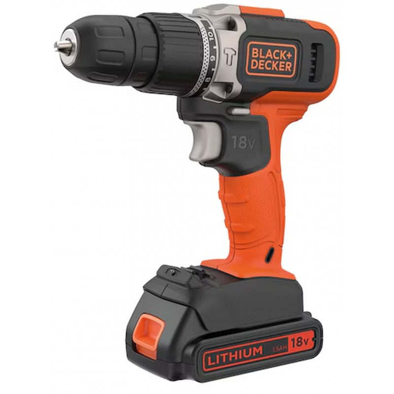 Black & Decker BCD003C1 Příklepová vrtačka (45Nm/18V/1x1,5Ah)