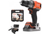 Black & Decker BCD382D1XK Vrtací šroubovák (45Nm/18V/1x2,0Ah), kufr