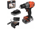 Black & Decker BCD383D2XK Vrtací šroubovák s příklepem (45Nm/18V/2x2,0Ah), kufr
