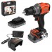 Black & Decker BCD383D2XK Vrtací šroubovák s příklepem (45Nm/18V/2x2,0Ah), kufr