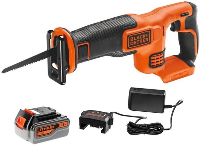 Black & Decker BDCR18M1 Aku mečová pila (18V/1x4,0Ah)