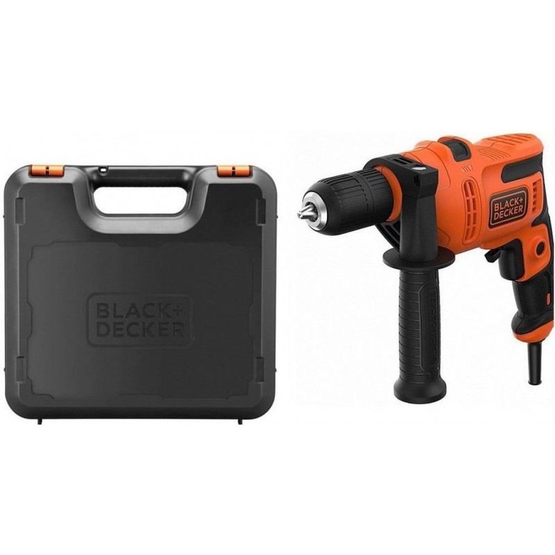 Black & Decker BEH200K Elektrická příklepová vrtačka (500W/13mm), kufr