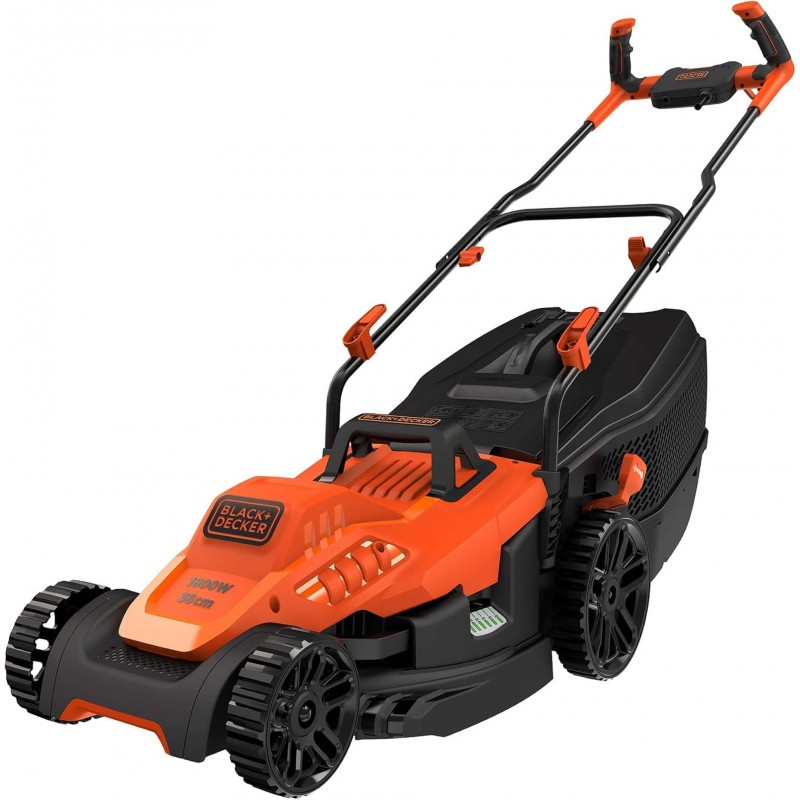 Black & Decker BEMW471BH Elektrická rotační sekačka (38cm/1600W/45L)