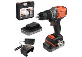 Black & Decker BLD683D2XK Aku bezuhlíková příklepová vrtačka (50Nm/18V/2x2,0Ah), kufr