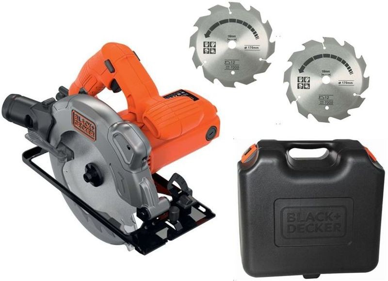 Black & Decker CS1250LKA Elektrická kotoučová pila (190mm/1250W), 2x kotouč a kufr