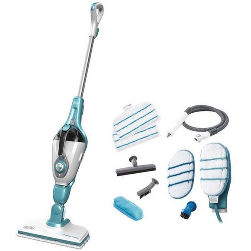 Black & Decker FSMH1351SM Parní mop s ručním parním čističem 9v1 (1300W/0,5L)