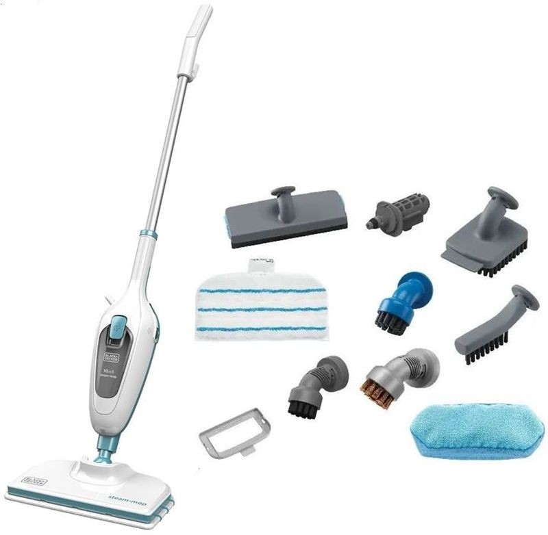 Black & Decker FSMH13E10 Parní mop kombinovaný s parním čističem 10v1 (1300W/0,38L)