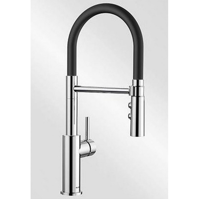 BLANCO CATRIS-S Flexo chrom s černou sprchovou hadicí HD 525791 BLANCO CATRIS-S Flexo chrom s černou sprchovou hadicí HD 525791