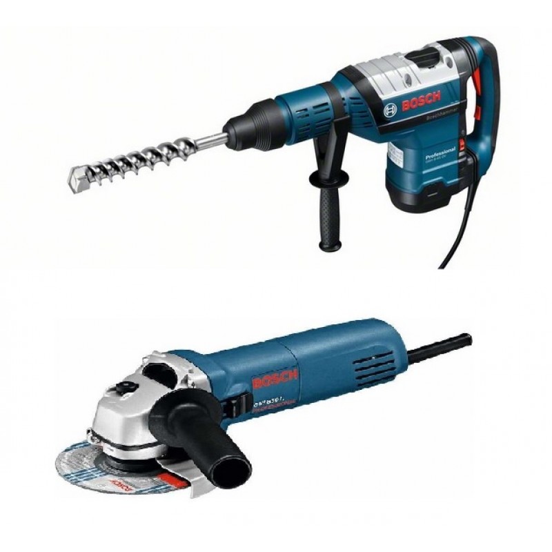 BOSCH GBH 8-45 DV vrtací kladivo SDS-Max +Úhlová bruska GWS 850 C, 0615990H2X