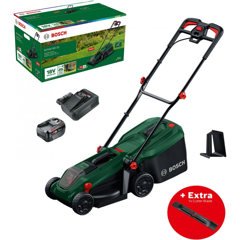 BOSCH ROTAK18V-32 Akumulátorová sekačka na trávu 1x4,0Ah 06008B9P00 BOSCH ROTAK18V-32 Akumulátorová sekačka na trávu 1x4,0Ah 06008B9P00