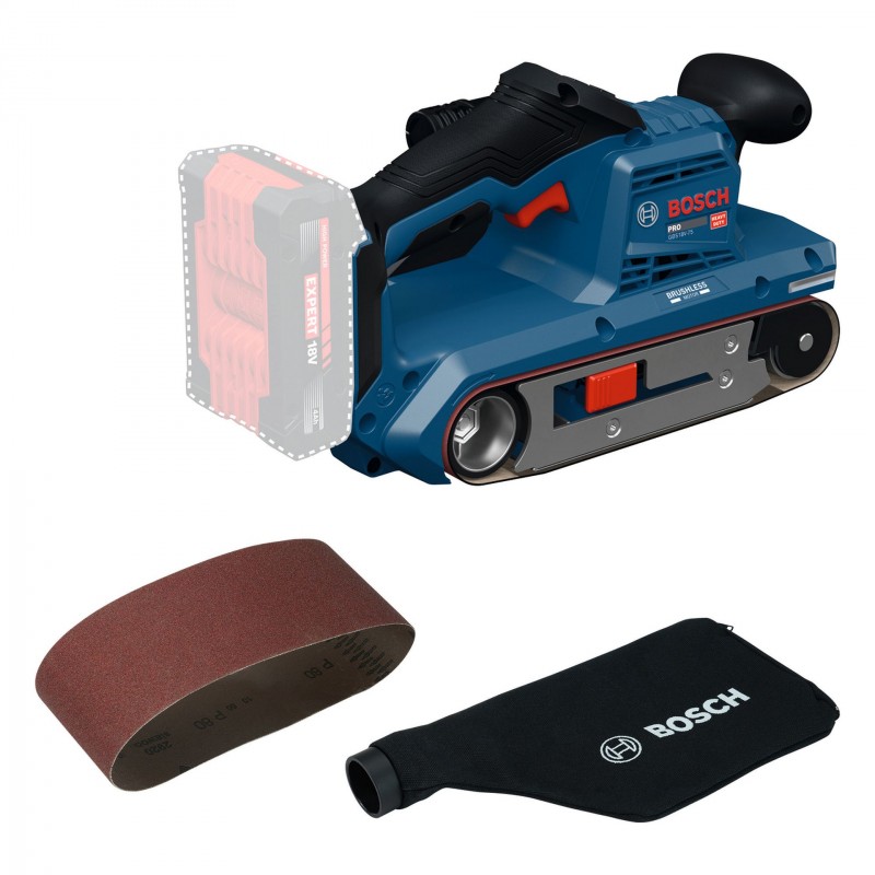 BOSCH GBS 18V-75 PROFESSIONAL Pásová bruska 06012C2000 BOSCH GBS 18V-75 PROFESSIONAL Pásová bruska 06012C2000