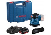 BOSCH GEX 185-LI PROFESSIONAL Excentrická bruska, 1× GBA 18V 4.0Ah, kuft 06013A5021