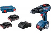 BOSCH Profesionální sada: GSB 18V-50 + 3× GBA 2,0Ah + GAL 18V-20 v L-Case 06019H5121