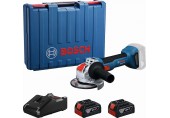 BOSCH GWX 18V-8 PROFESSIONAL Úhlová bruska s X-LOCK, 2× 4,0 Ah, L-Boxx 06019N9102