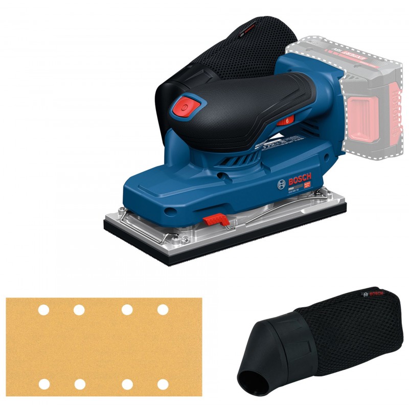 BOSCH GSS18V-18 PROFESSIONAL Vibrační bruska, L-BOXX 4053423504286