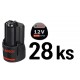 BOSCH 28x GBA 12V 3.0Ah PROFESSIONAL Akumulátor 0602496012