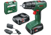 BOSCH EasyDrill 18V-40 (2x 2 Ah) + AL18V-20 Akumulátorový šroubovák 06039D8005