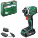 BOSCH UID 18V-210 Rázový utahovák, 1× akumulátor 2,0 Ah, nabíječka 06039E7001