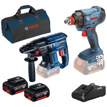 BOSCH Profesionální sada GBH 180+GDX 180+2x GBA 18V+GAL+taška 0615990M30