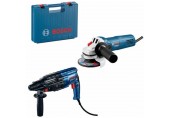 BOSCH Profesionální sada: vrtací kladivo GBH 240 + úhlová bruska GWS 750-125 S 0615990M8H