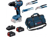 BOSCH GSR 18V-65 PROFESSIONAL Aku vrtací šroubovák 3 instalatérské kleště 0615A5007J