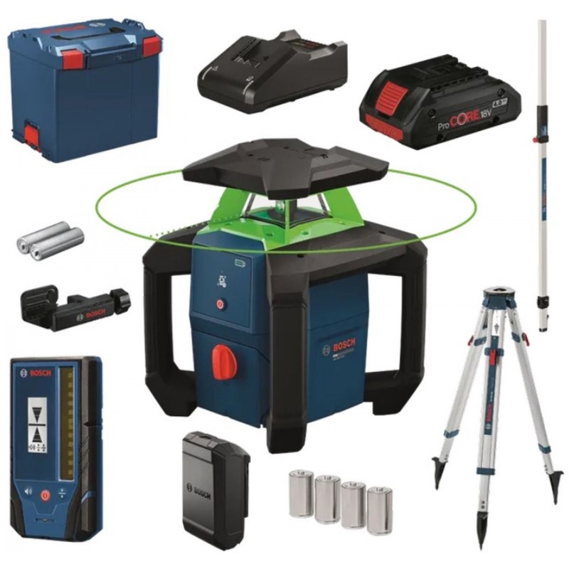 BOSCH PROFESSIONAL GRL18V-3-31G+BT170+GR240 Stavební rotační laser 0615A500DG