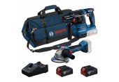 BOSCH GWS + GBH + 2× GBA 18V 4.0Ah + GAL + taška Sada 2 kusů 18V nářadí 0615V0003C