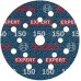 BOSCH Brusný kotouč EXPERT O780 s fólií, 125 mm, G150, 50ks 2608902411