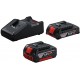 BOSCH Starter Set 1 x GBA 18V 2.0Ah + 1 x GBA 18V 4.0Ah + GAL 18V-40 1600A01ZS9