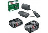 BOSCH Startovací sada 18 V - 2× akumulátor (2,0 Ah + 4,0 Ah), nabíječka 1600A027U9