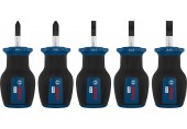 BOSCH Sada krátkých šroubováků PH/SL, 5 ks 1600A03HU6