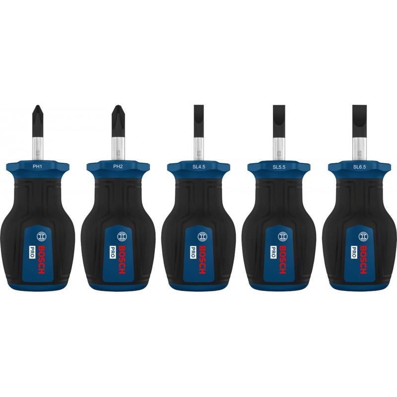 BOSCH Sada krátkých šroubováků PH/SL, 5 ks 1600A03HU6 BOSCH Sada krátkých šroubováků PH/SL, 5 ks 1600A03HU6