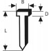 BOSCH Hřebíčky, typ 48 1,8 x 1,45 x 14 mm 1609200393 BOSCH Hřebíčky, typ 48 1,8 x 1,45 x 14 mm 1609200393
