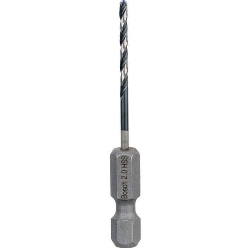 BOSCH Spirálový vrták s šestihrannou stopkou HSS 2,0 mm 2 x 24 x 60 mm 2608577045 BOSCH Spirálový vrták s šestihrannou stopkou HSS 2,0 mm 2 x 24 x 60 mm 2608577045