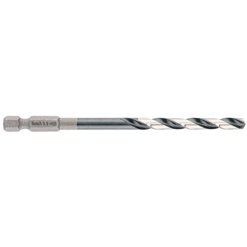 BOSCH Spirálový vrták s šestihrannou stopkou HSS 5,5 mm 5.5 x 57 x 98 mm 2608577057 BOSCH Spirálový vrták s šestihrannou stopkou HSS 5,5 mm 5.5 x 57 x 98 mm 2608577057