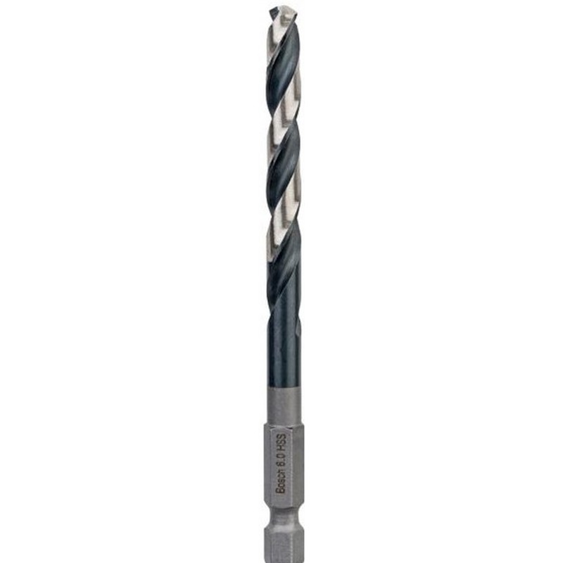 BOSCH Spirálový vrták s šestihrannou stopkou HSS 6,0 mm 6 x 57 x 98 mm 2608577058 BOSCH Spirálový vrták s šestihrannou stopkou HSS 6,0 mm 6 x 57 x 98 mm 2608577058